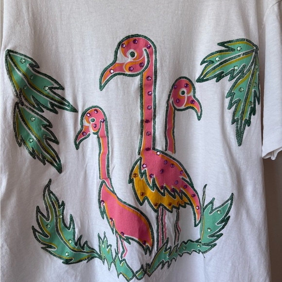 Coral Bay Flamingo Graphic T-Shirt | Size XL - Picture 3 of 5